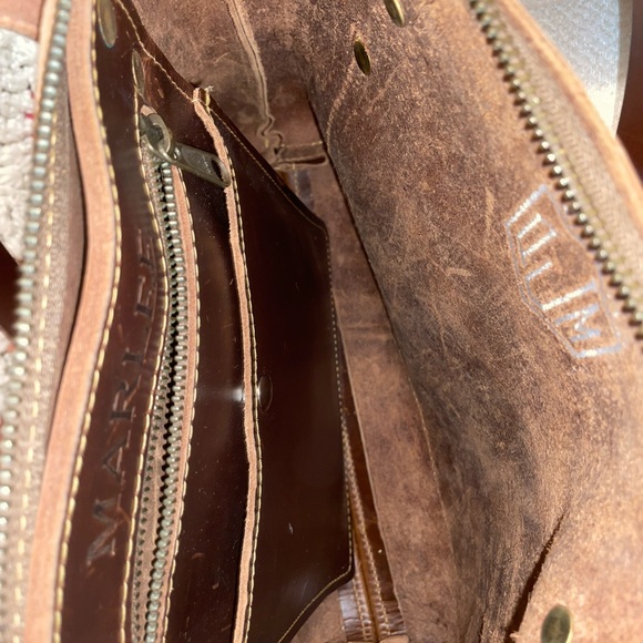 REAL LEATHER HANDMADE BAG - Picture 6 of 7